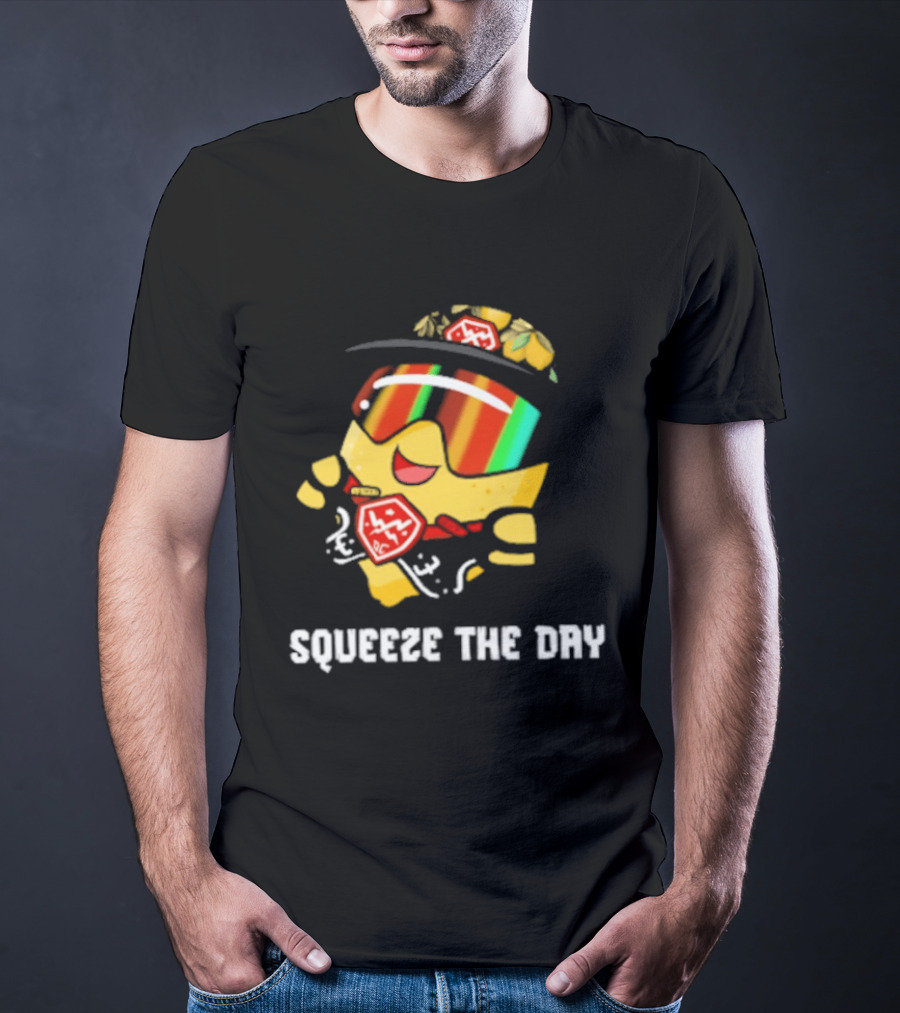 Lemon Guy Squeeze The Day Sunglasses Cool Vibe T-Shirt