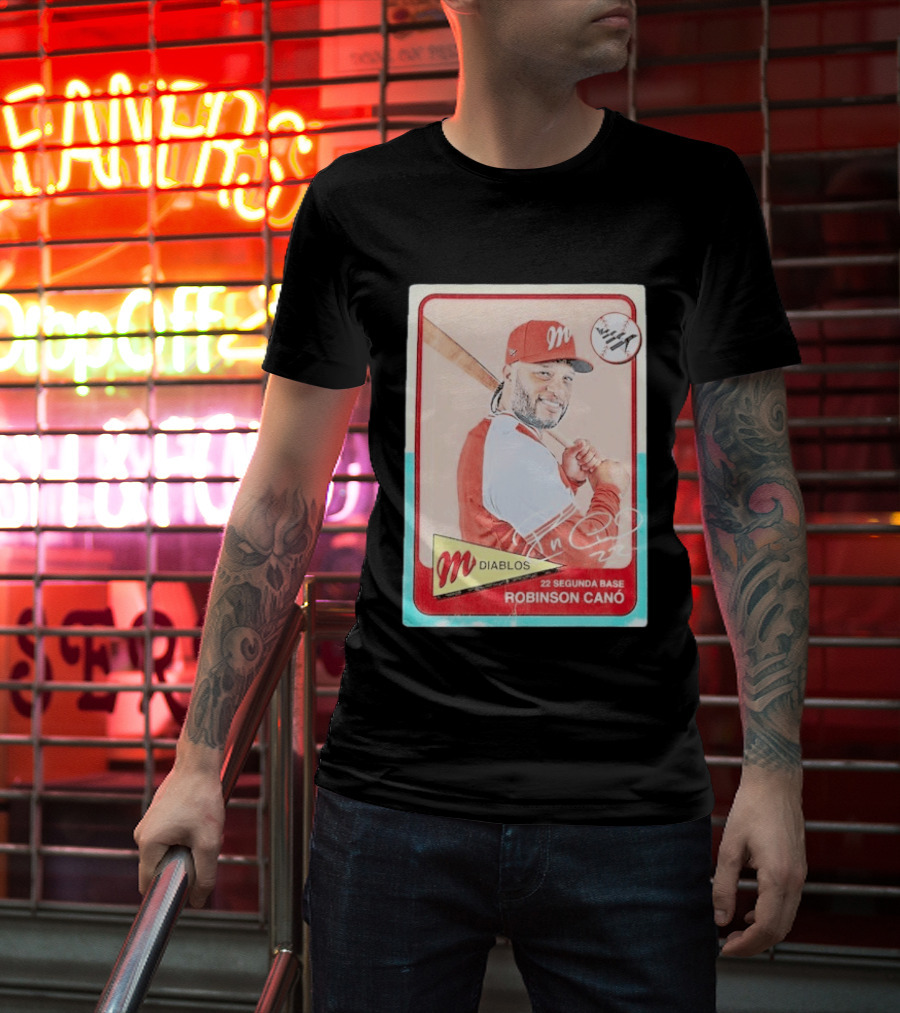 Robinson Canó Diablos Rojos Del México Paper Planes Baseball Segunda Base T-Shirt