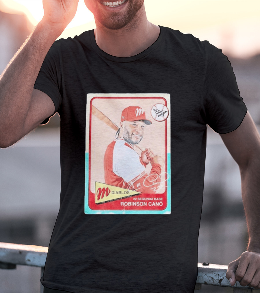 Robinson Canó Diablos Rojos Del México Paper Planes Baseball Segunda Base T-Shirt