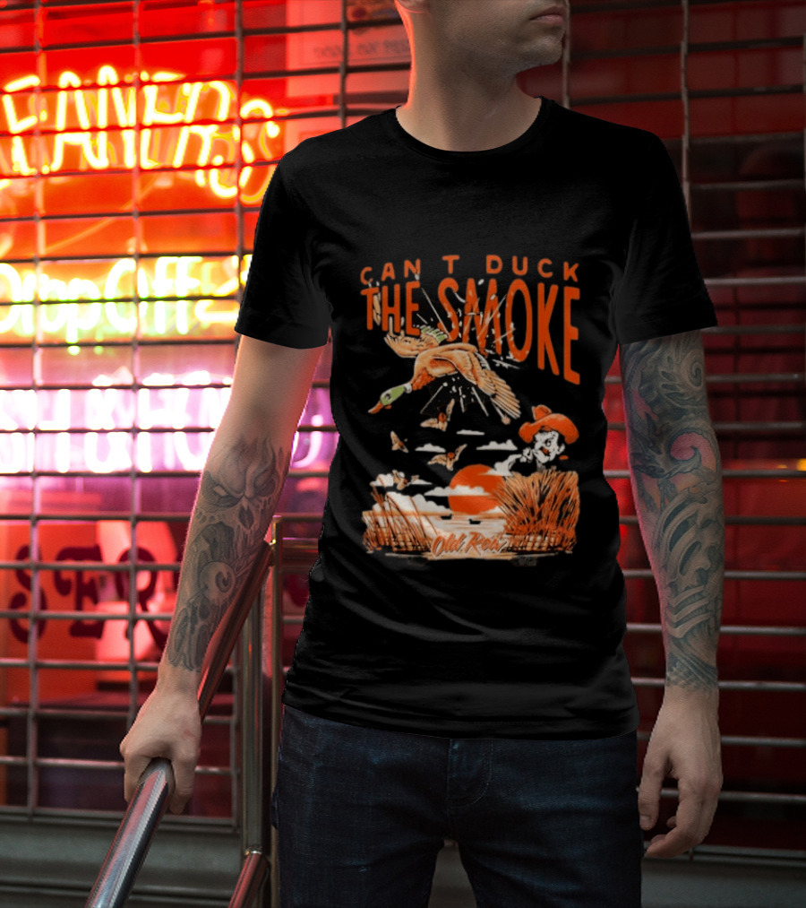 Oklahoma State Cowboys Can't Duck The Smoke Vintage Old Row T-Shirt
