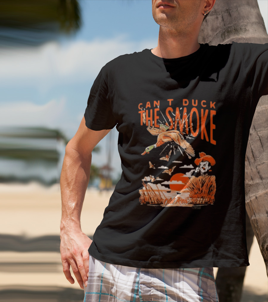 Oklahoma State Cowboys Can't Duck The Smoke Vintage Old Row T-Shirt