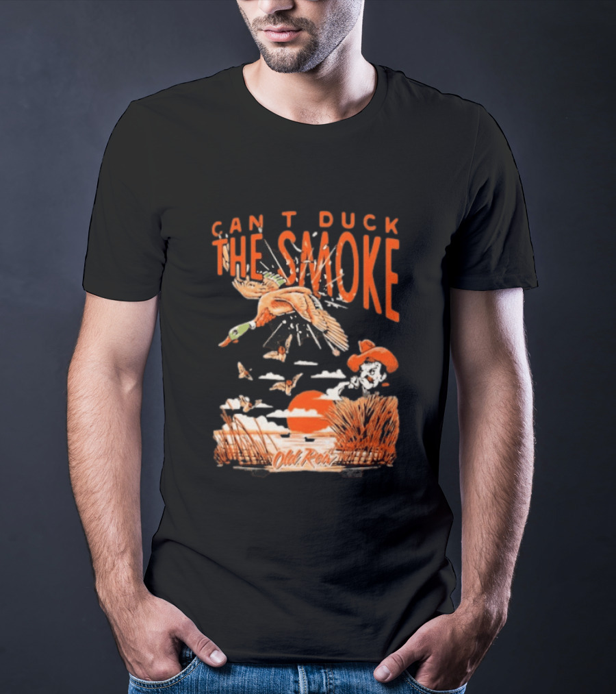 Oklahoma State Cowboys Can't Duck The Smoke Vintage Old Row T-Shirt