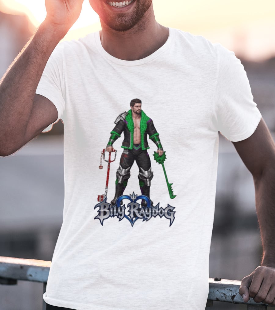 Billy Raydog Kingdom Hearts Crossover Character With Chains And Keys T-Shirt