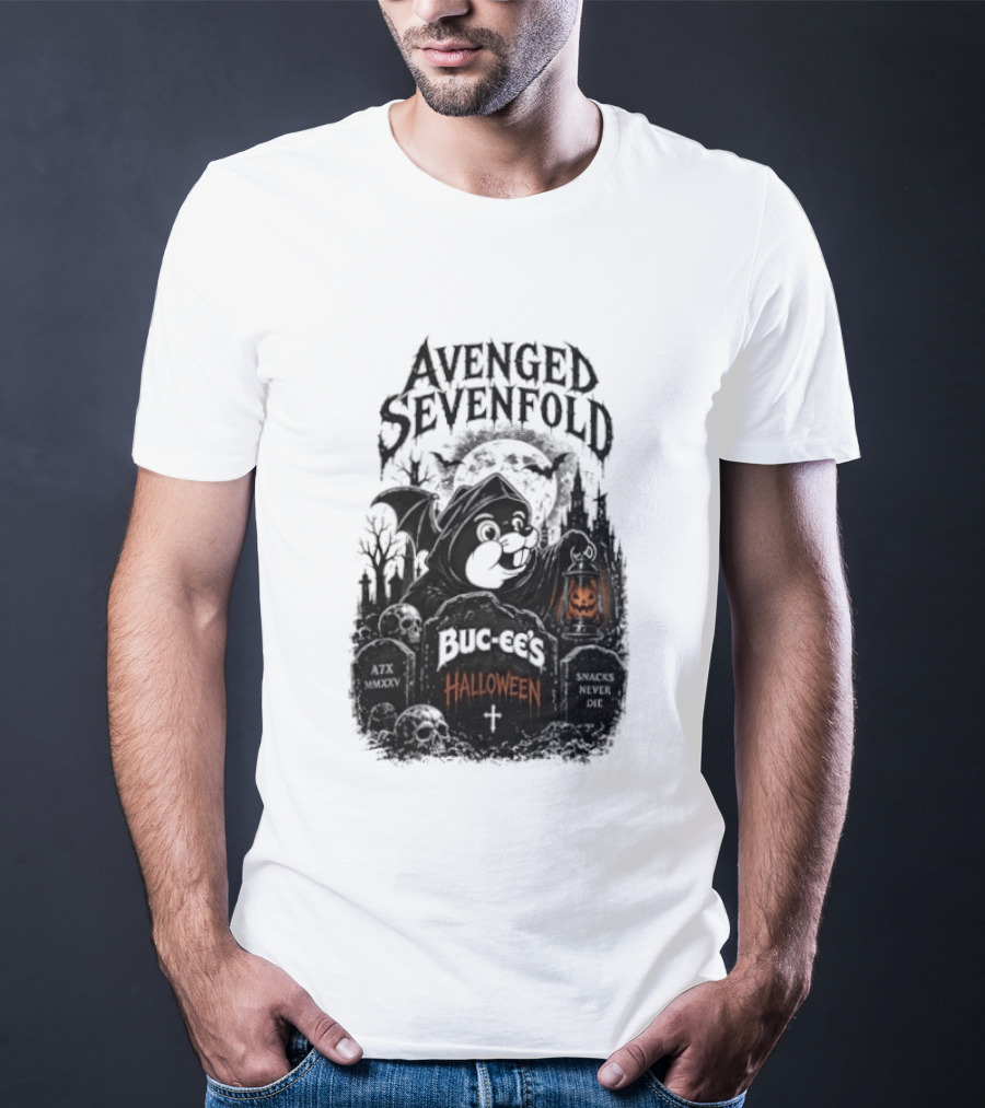 Avenged Sevenfold Buc Ee's Halloween Pumpkin Collaboration T-Shirt