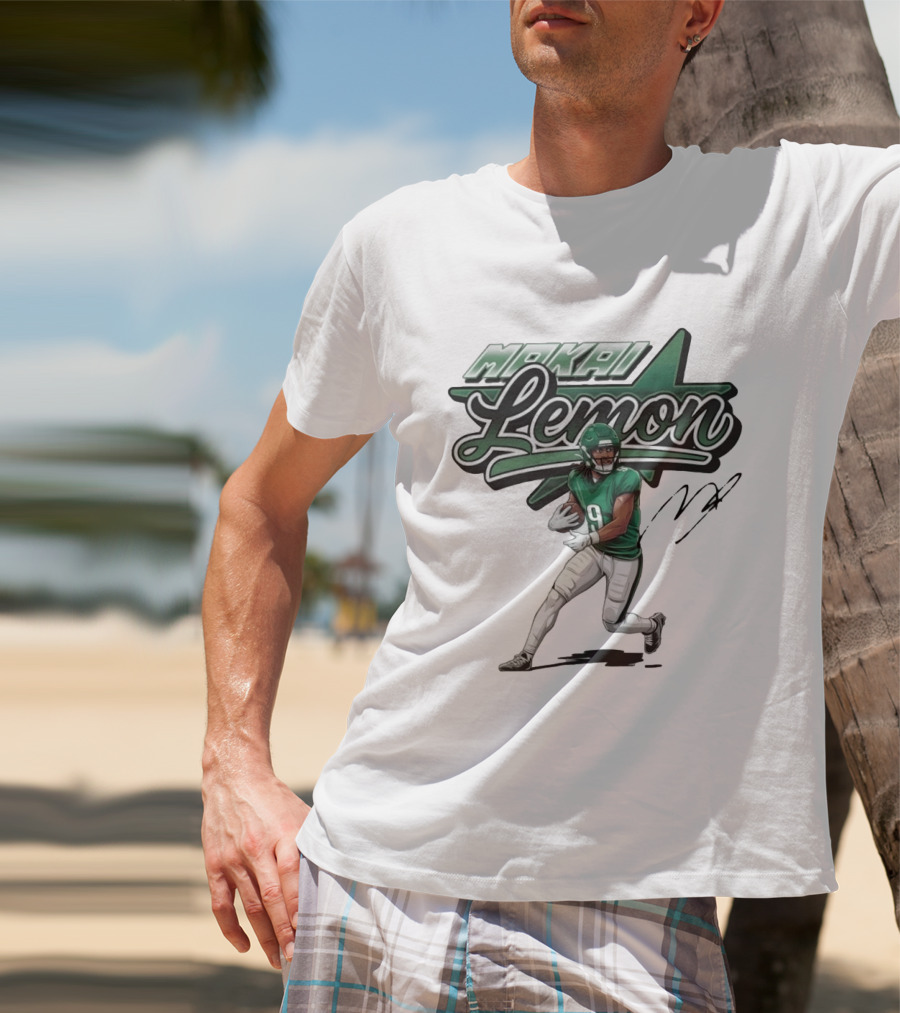 Makai Lemon Philadelphia Eagles Star Script Name T-Shirt