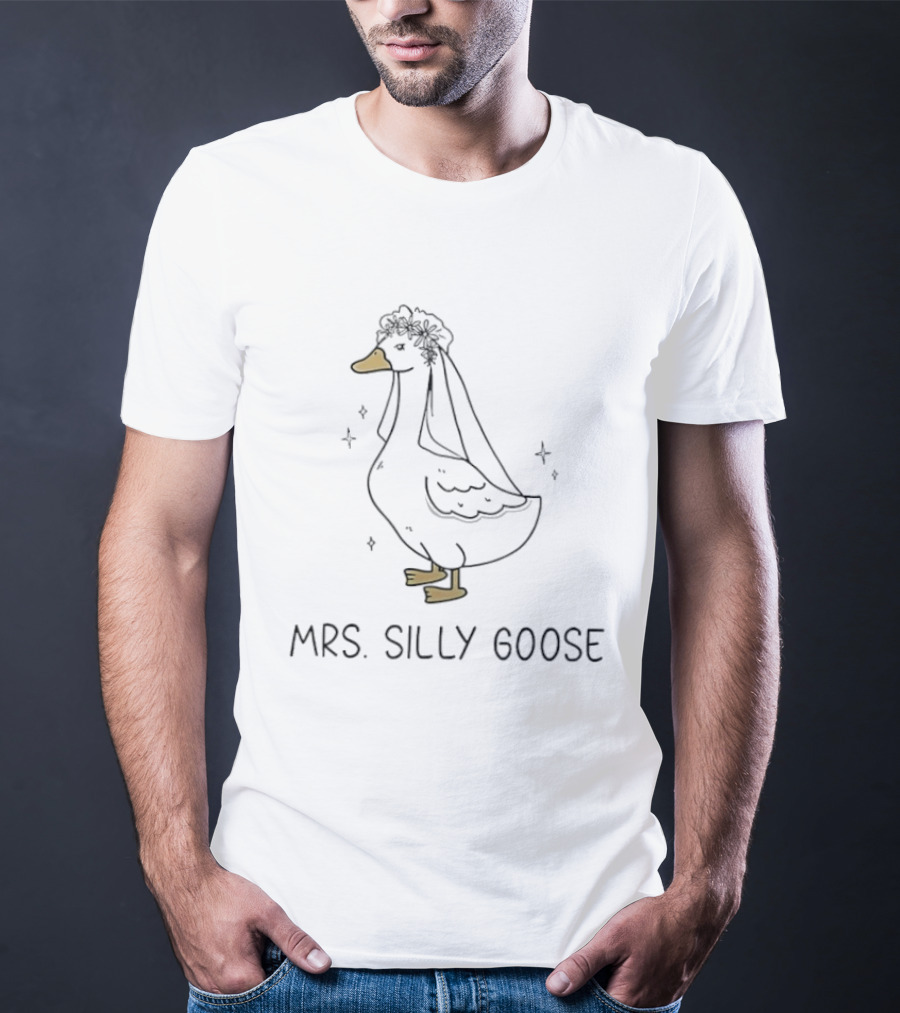 Mrs Silly Goose Funny Goose Bride T-Shirt