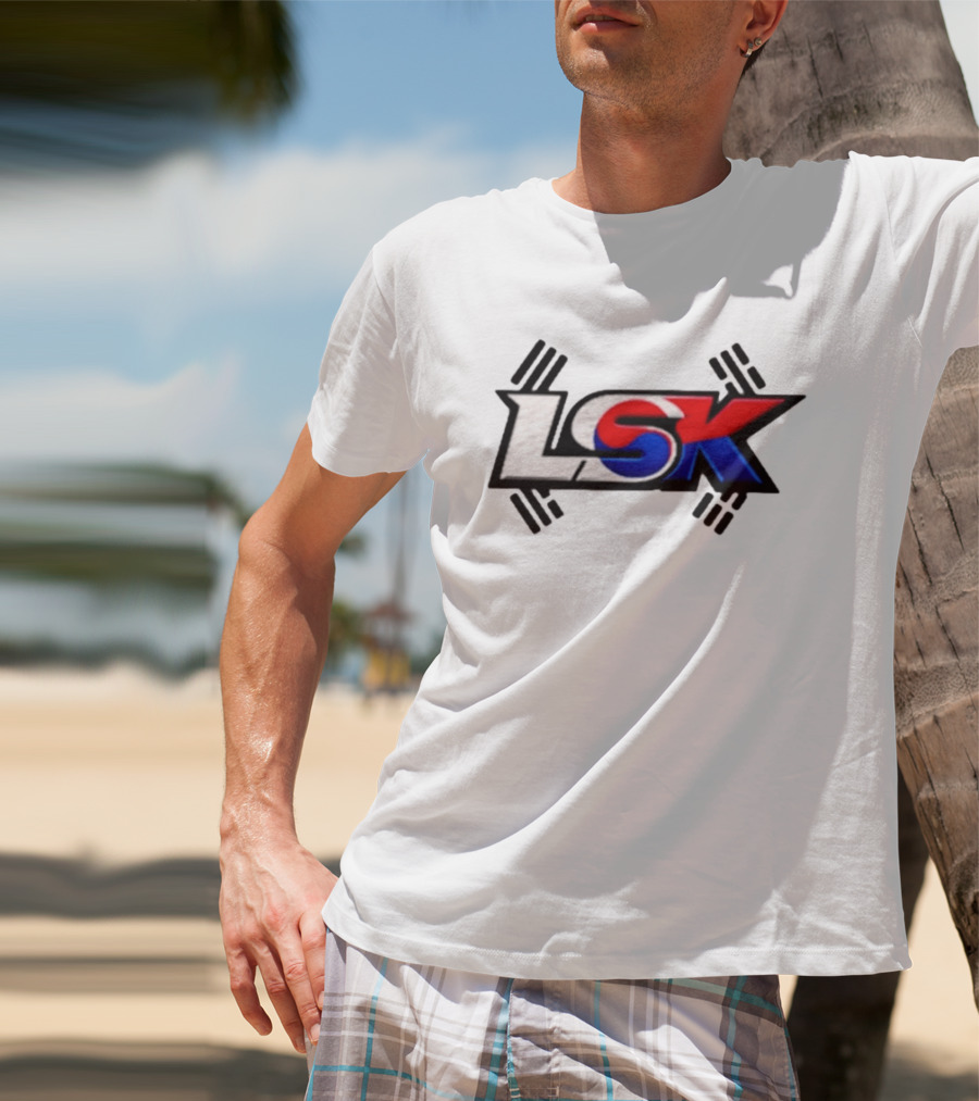LSK Korean Flag Trey Jordan Weightlifting T-Shirt