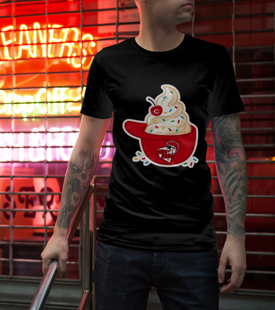 2026 Reds Heads Extra Innings Ice Cream Baseball Cap T-Shirt