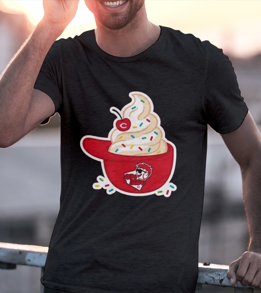 2026 Reds Heads Extra Innings Ice Cream Baseball Cap T-Shirt