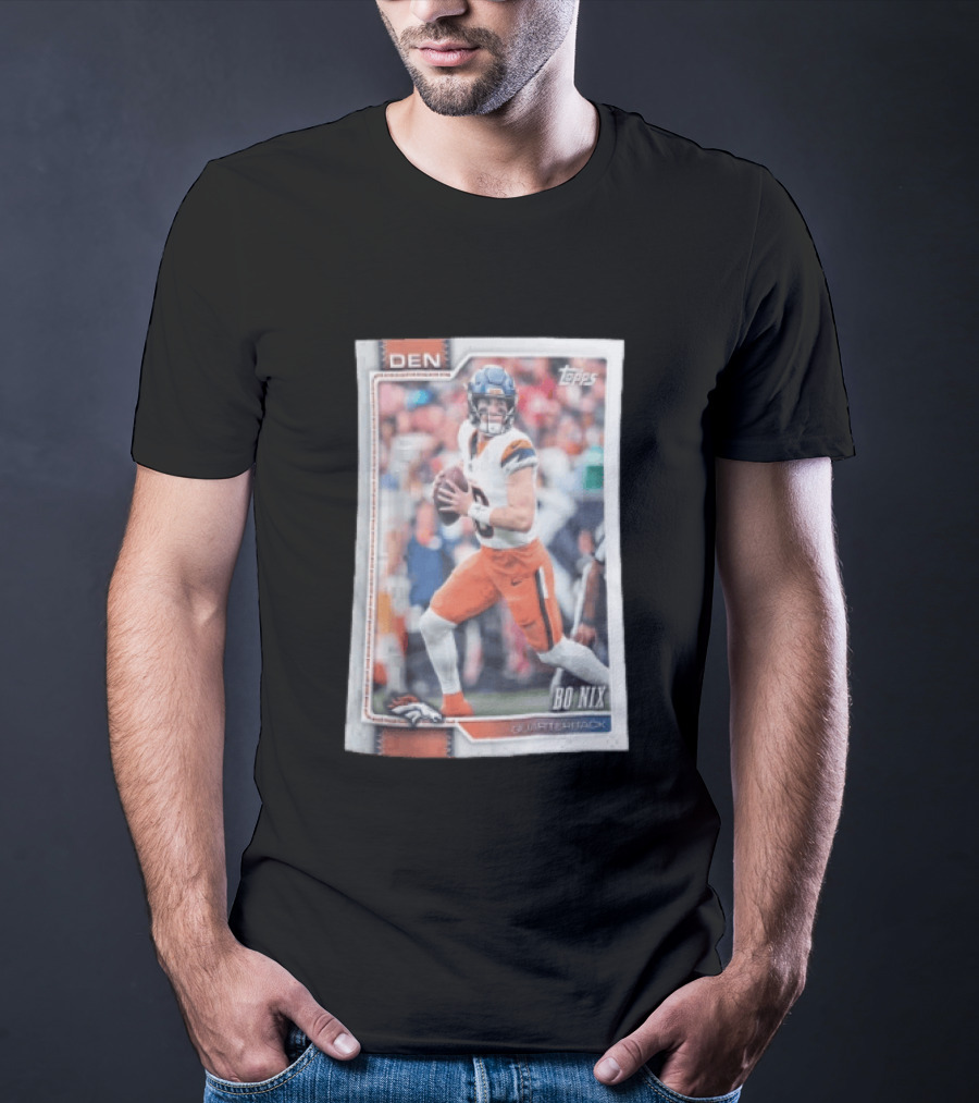 2026 Topps Football Bo Nix Denver Broncos Quarterback T-Shirt