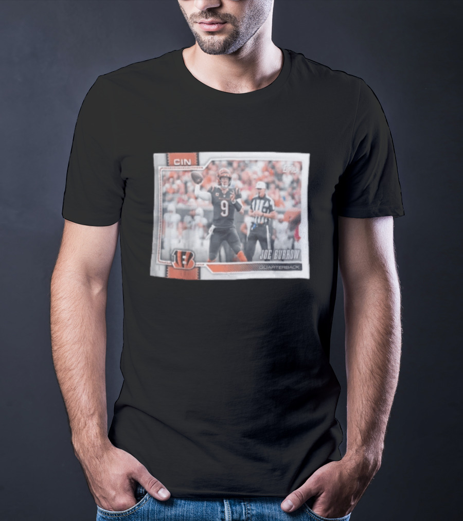 2026 Topps Cincinnati Bengals Joe Burrow Quarterback T-Shirt