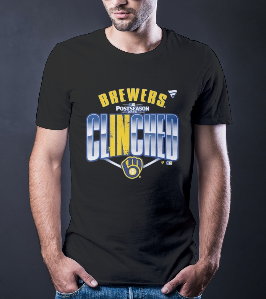 Brewers Postseason 2026 Clinched Locker Room T-Shirt