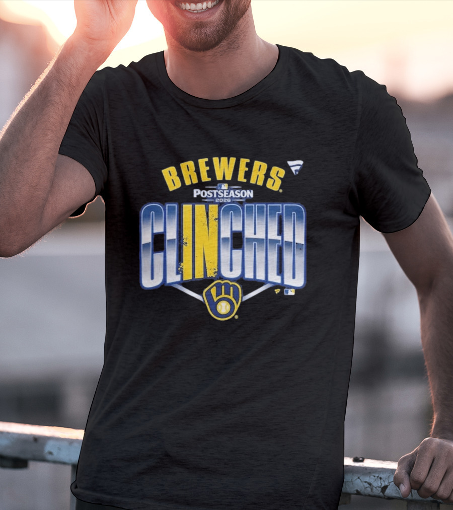 Brewers Postseason 2026 Clinched Locker Room T-Shirt