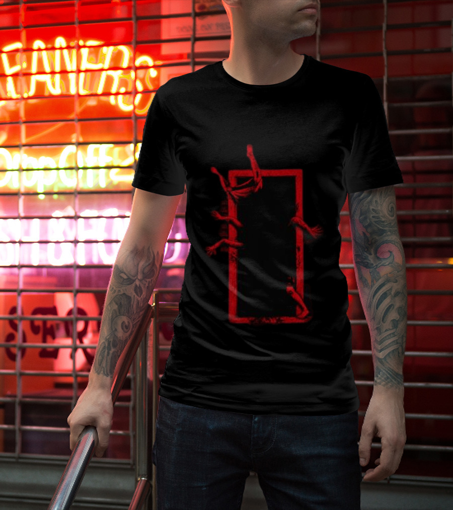 Heavy Spoilers Evil Inside Creepy Hands Shadow Box T-Shirt
