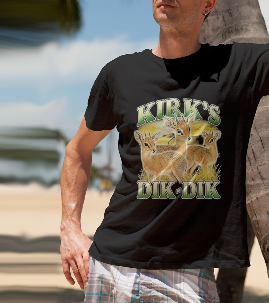 Kirk's Dik Dik Wildlife Safari Sunset Scene T-Shirt