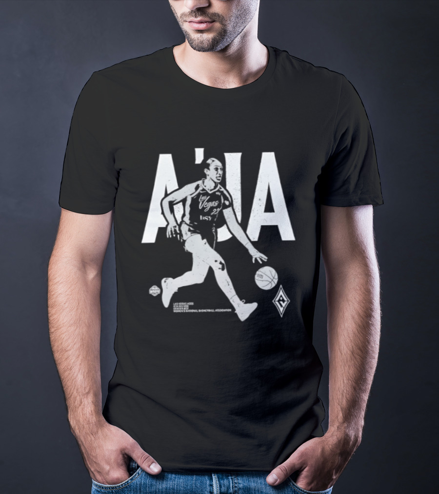 Las Vegas Aces A'ja Wilson Basketball Player Iconic Sports Moment T-Shirt