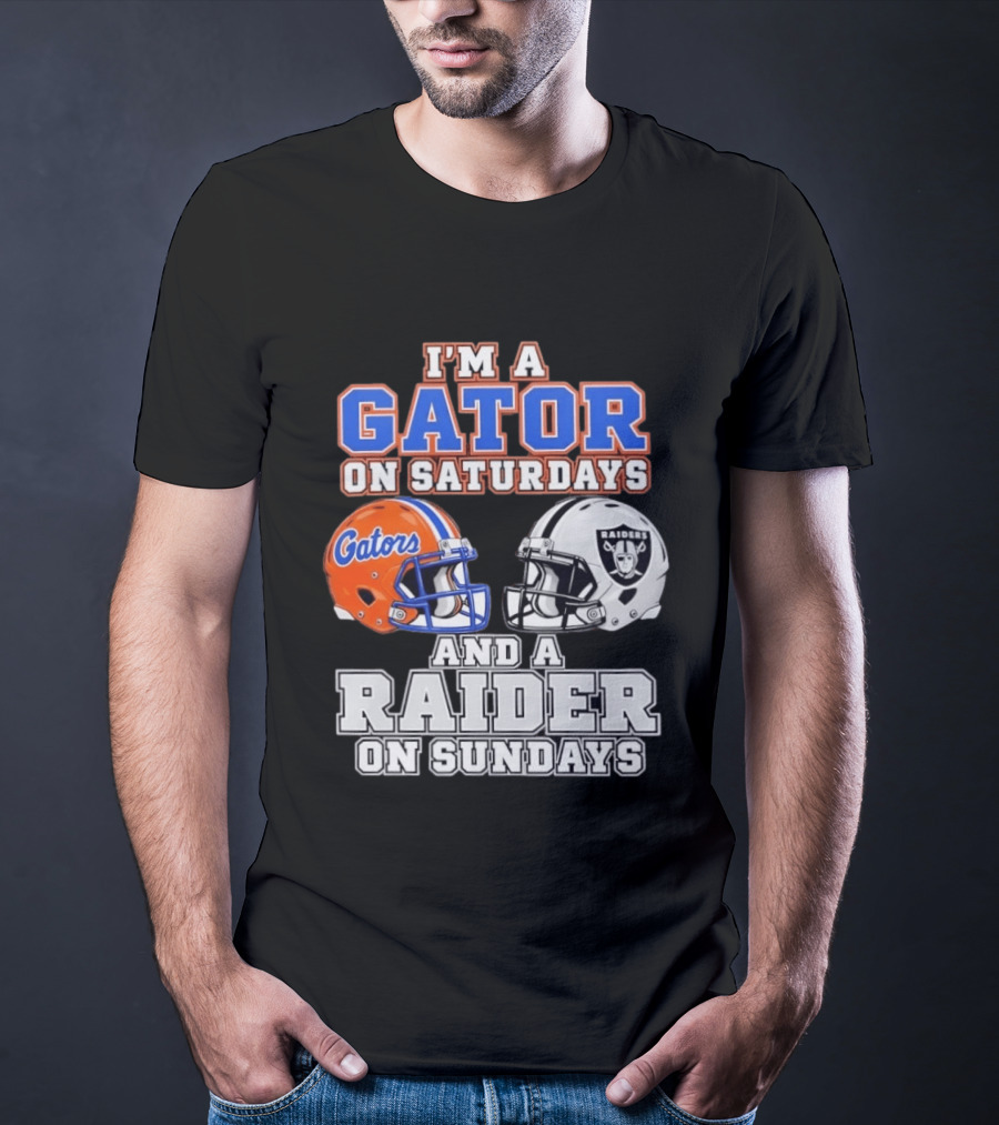 Gator Football Saturdays Raider Football Sundays T-Shirt