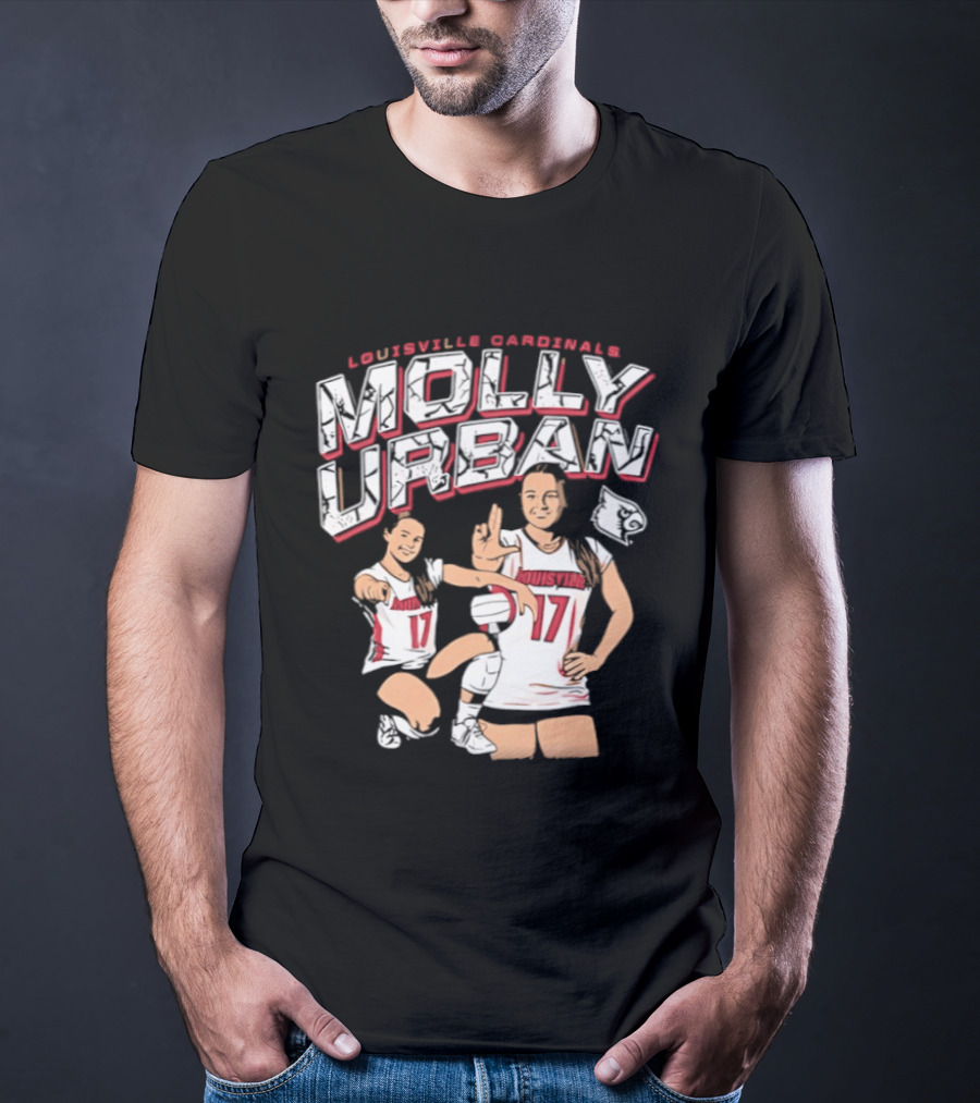 Molly Urban Louisville Cardinals Volleyball Number 17 T-Shirt