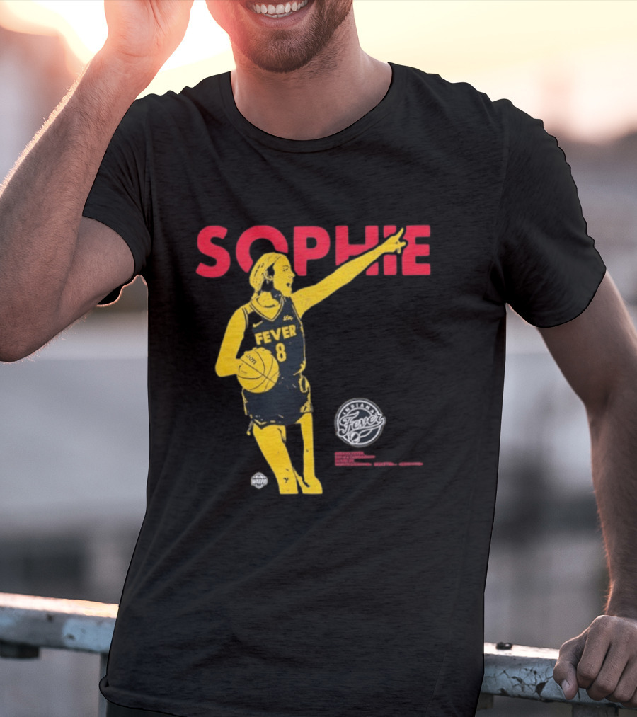 Sophie Cunningham Indiana Fever Basketball Number 8 T-Shirt