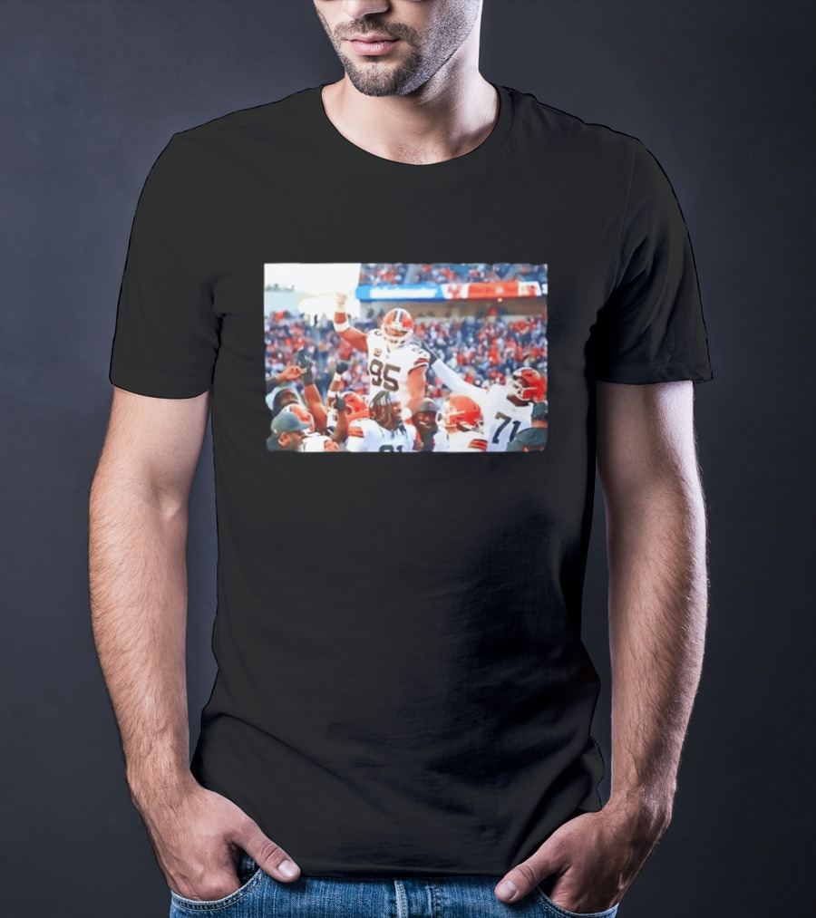Cleveland Browns Myles Garrett Sacks Record Celebration NFL Football Triumph T-Shirt