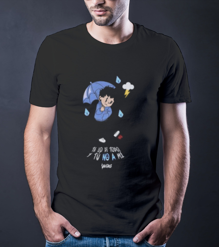 Sad Girlz Store Sadgirlz Give You Everything Blue Umbrella Raindrops T-Shirt