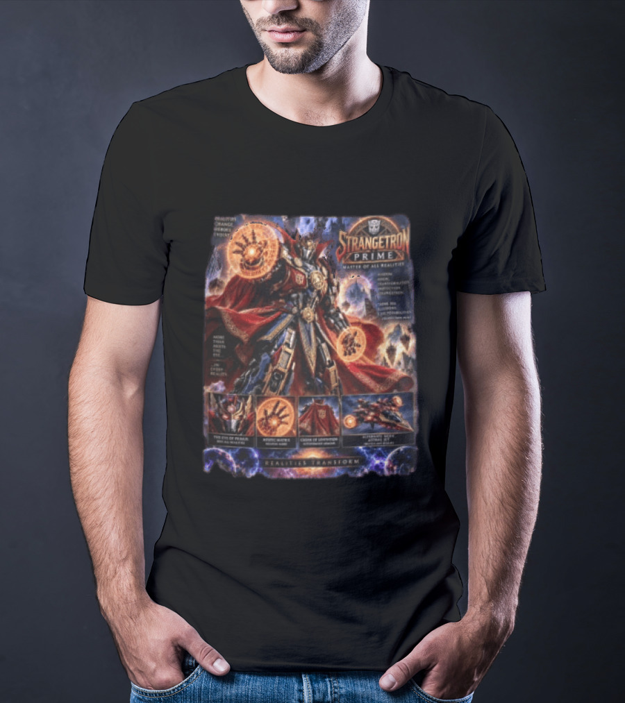 Strangetron Prime Master Of All Realities Realities Transform Mystic Master Crown Of Leviathos Eye Of Paradox T-Shirt