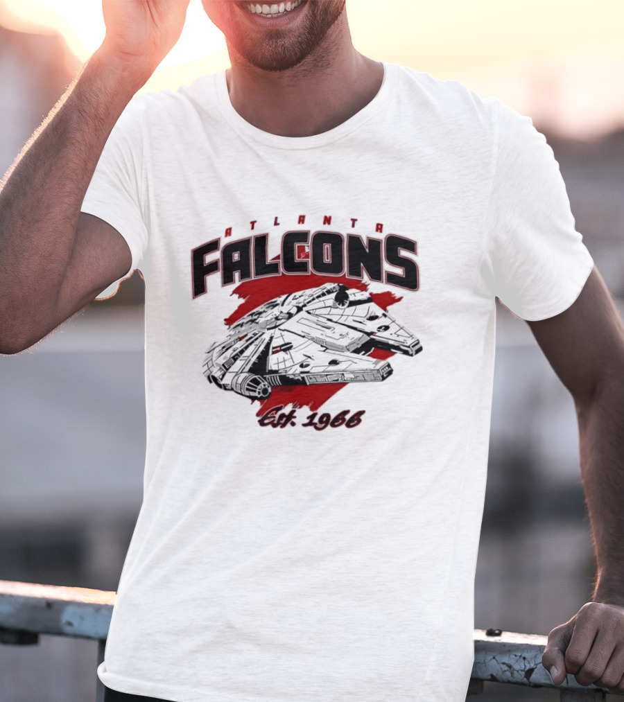 Atlanta Falcons Est 1966 Millennium Falcon Mashup T-Shirt