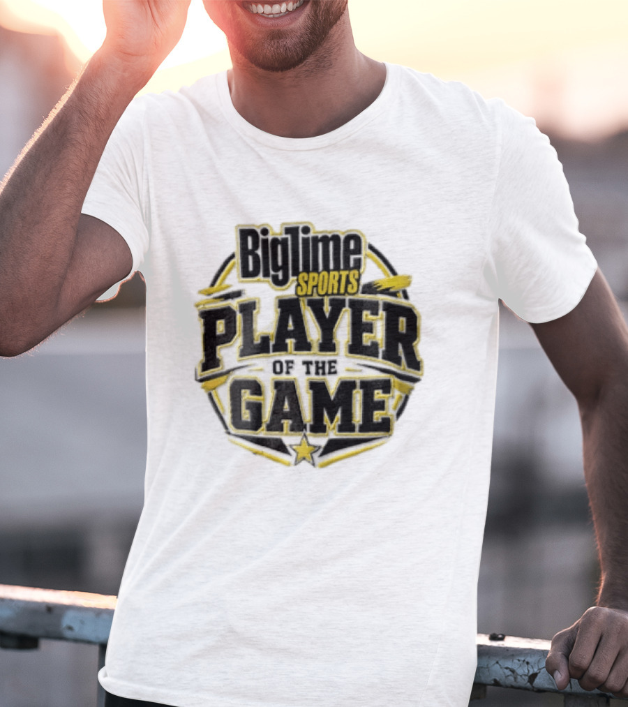 Bigtime Sports Player Of The Game Star Yellow Frame T-Shirt