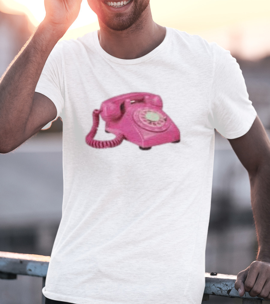 Fesspool Shop Retro Pink Phone Crop Top T-Shirt