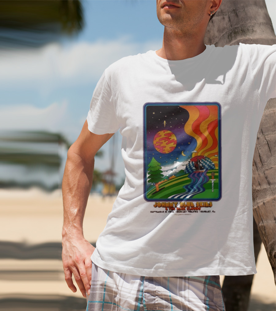 Johnny Blue Skies And The Dark Clouds Greek Theatre Berkeley CA September 15 2026 Event Psychedelic T-Shirt