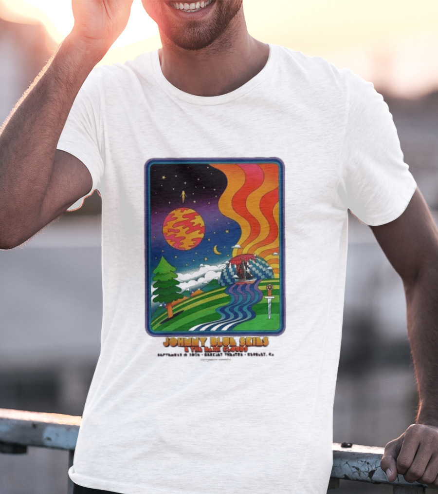 Johnny Blue Skies And The Dark Clouds Greek Theatre Berkeley CA September 15 2026 Event Psychedelic T-Shirt