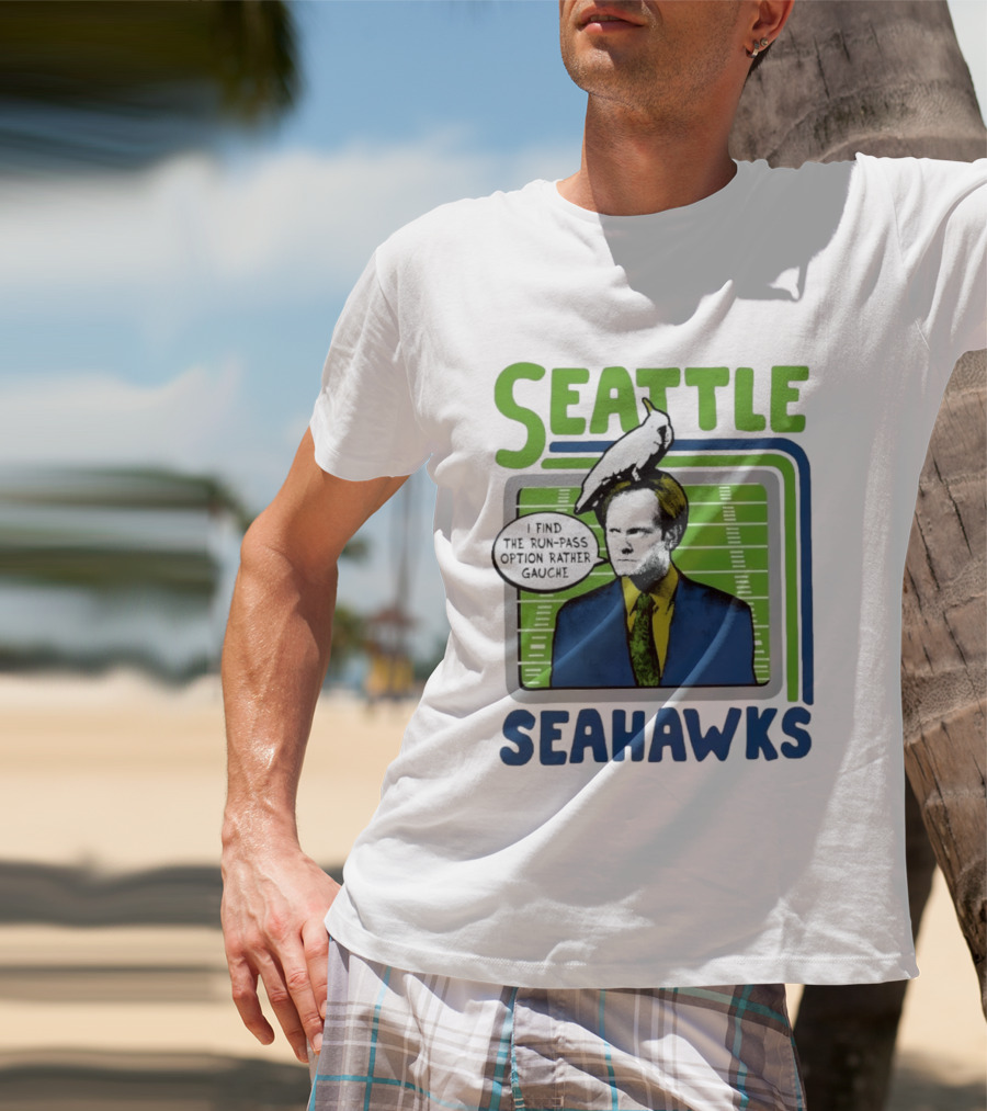 Kelsey Grammer Seahawks Run Pass Option Gauche T-Shirt