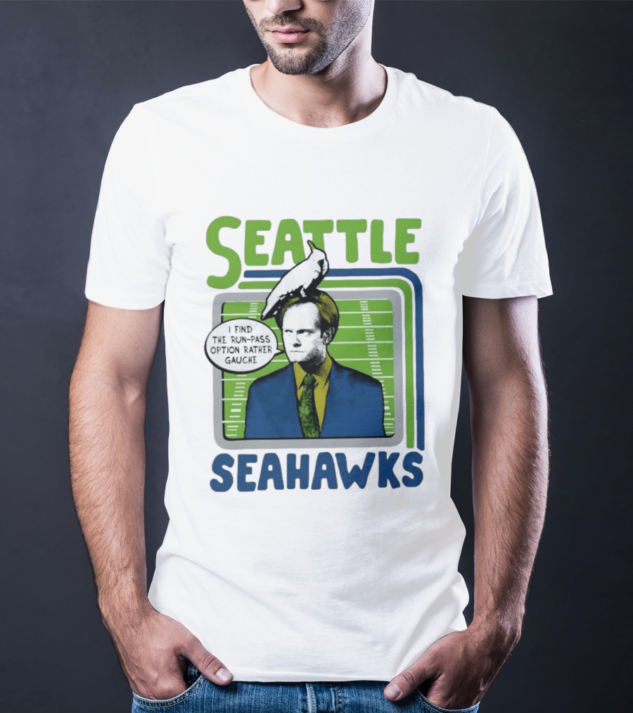 Kelsey Grammer Seahawks Run Pass Option Gauche T-Shirt