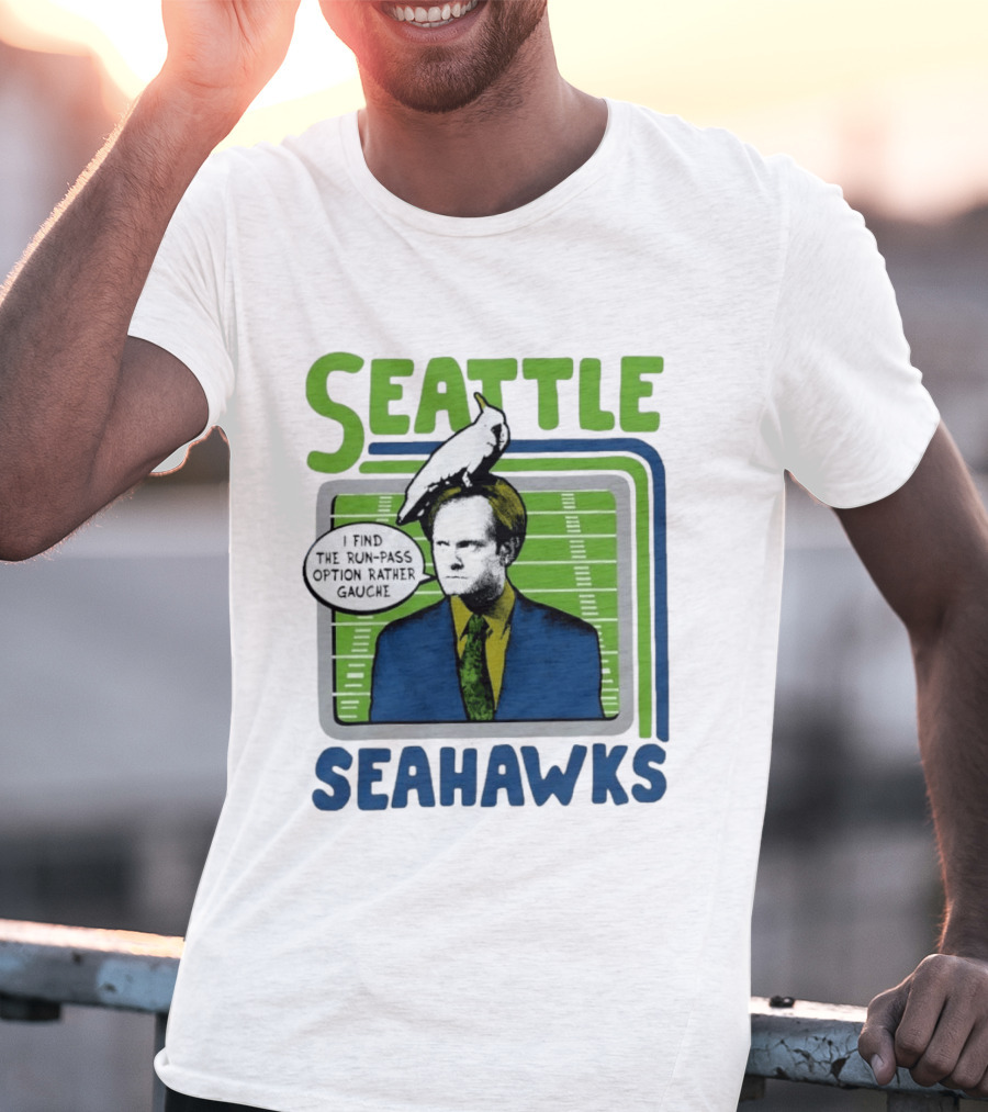 Kelsey Grammer Seahawks Run Pass Option Gauche T-Shirt