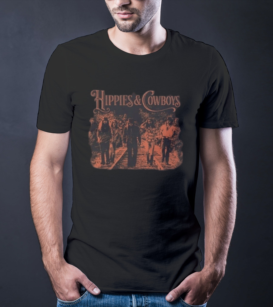 Hippies And Cowboys 2026 Europe Tour Railroad Walkway T-Shirt