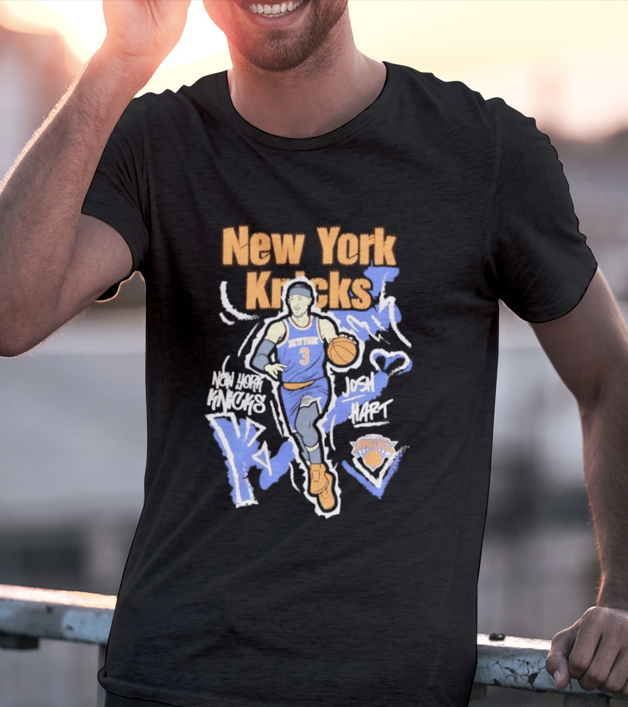 New York Knicks Josh Hart Chalked Up Basketball Player T-Shirt