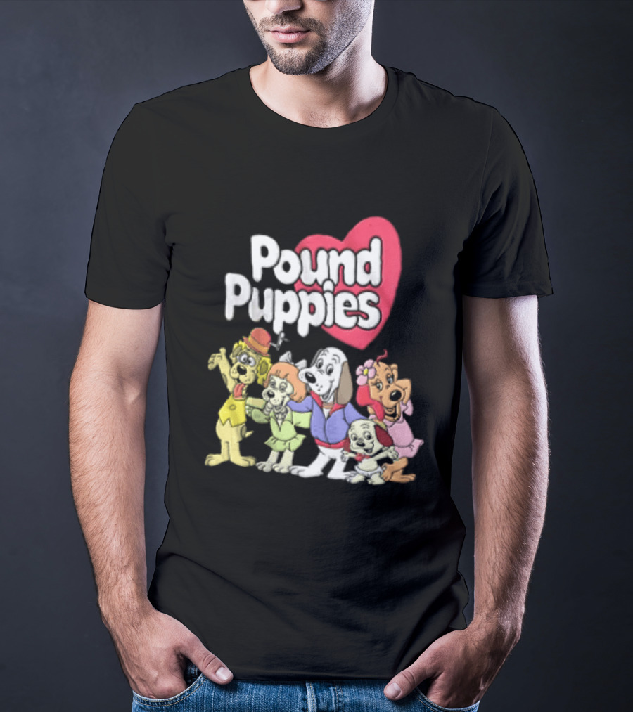 Pound Puppies Heartwarming Cartoon Characters T-Shirt