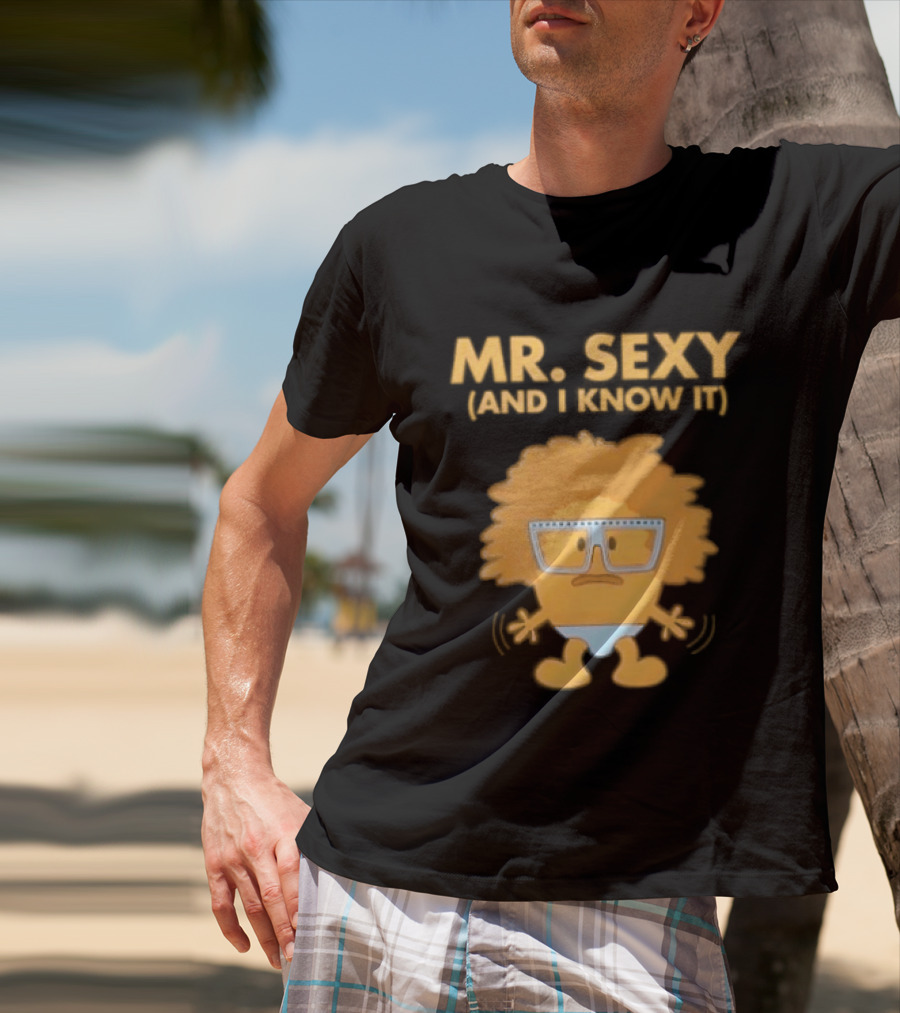 Mr. Sexy And I Know It Cartoon Humor T-Shirt