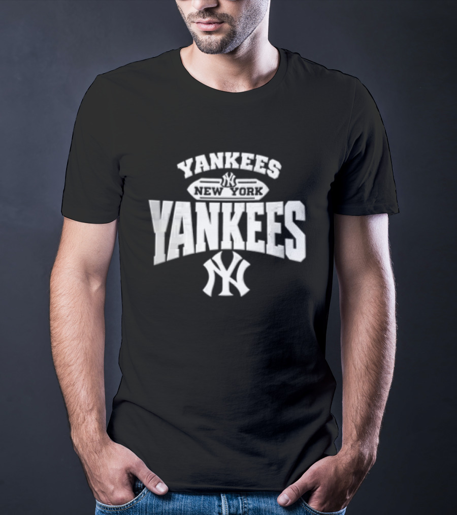 New York Yankees Yankees NY Interlocking MLB Banner T-Shirt