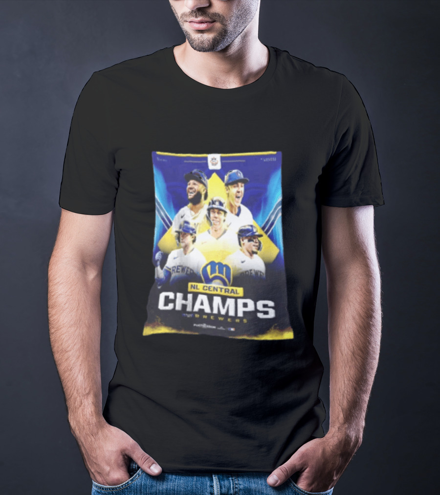 NL Central Champs Brewers Postseason Milwaukee Brewers Fan Gear 2026 T-Shirt
