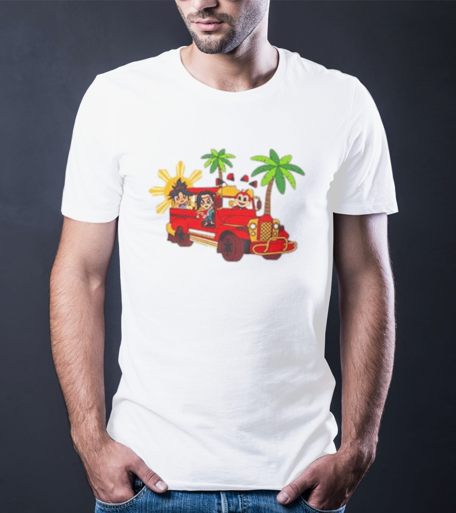 Jollibee Foods Store Jeepney Adventure Jollibee X Forgotten Island Collaboration T-Shirt