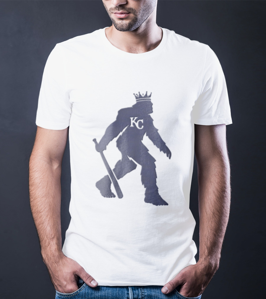 Kansas City Royals Crowned Sasquatch KC Baseball Bat T-Shirt