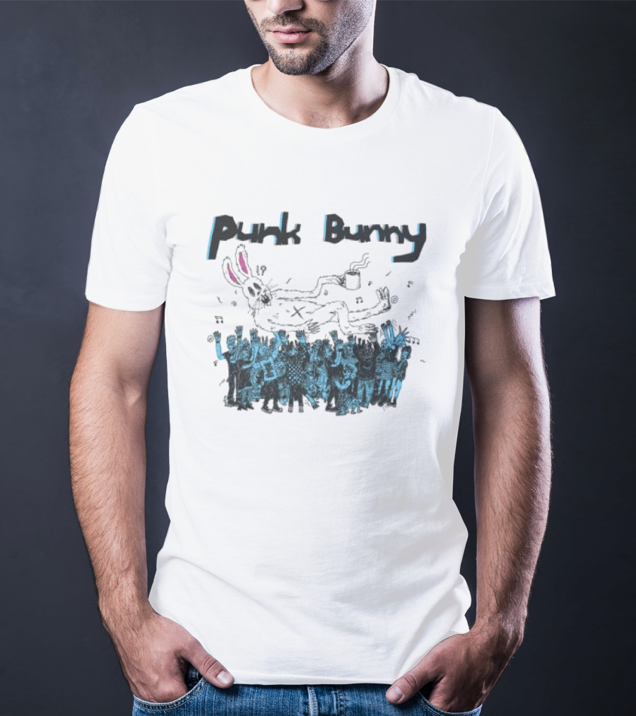 Punk Bunny Music Band Crowd T-Shirt