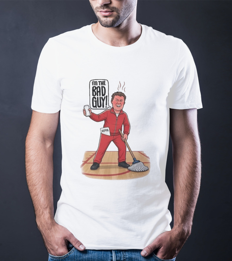 I'm The Bad Guy Rico Bosco Red Tracksuit HIPPA Janitor T-Shirt