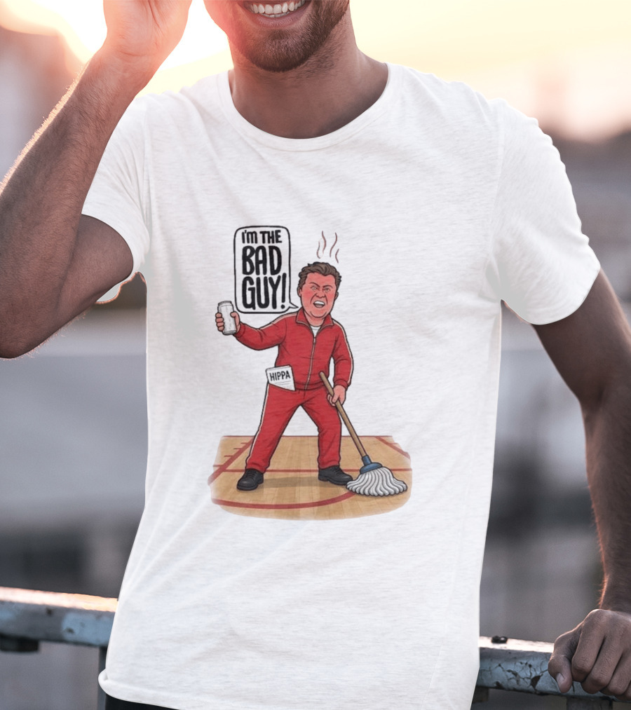 I'm The Bad Guy Rico Bosco Red Tracksuit HIPPA Janitor T-Shirt