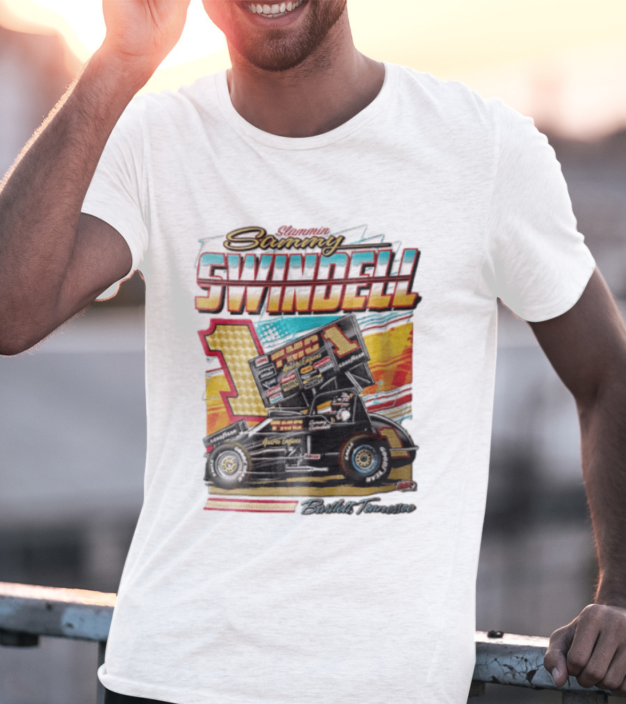 Slammin Sammy Swindell Number 1 Sprint Car Bartlett Tennessee Racing T-Shirt