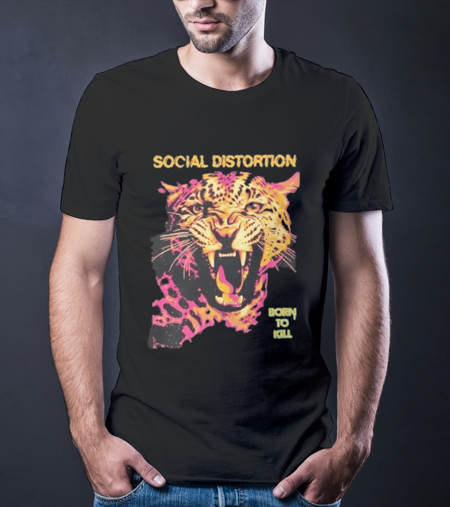 Social Distortion Born To Kill Leopard 2026 T-Shirt