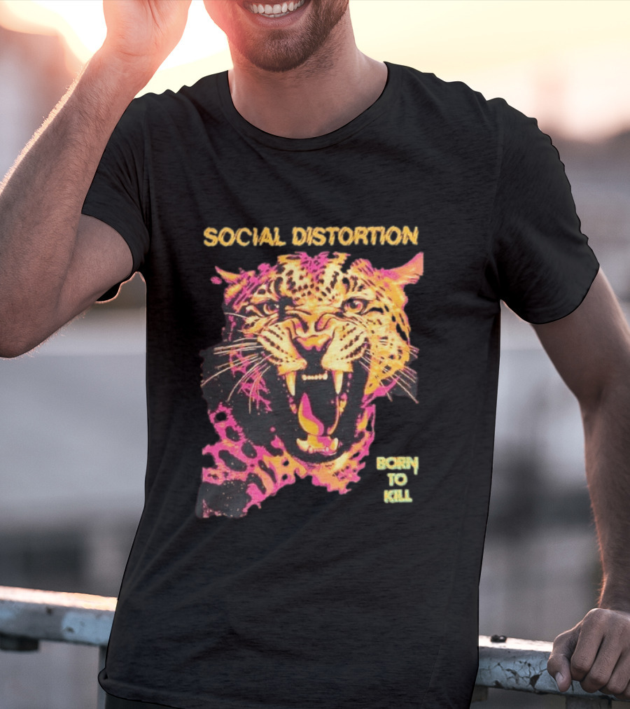 Social Distortion Born To Kill Leopard 2026 T-Shirt