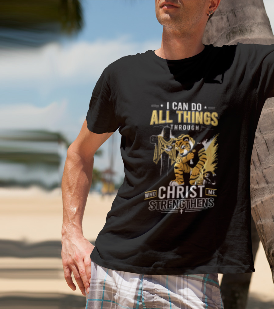 I Can Do All Things Through Christ Who Strengthens Me Mizzou Tiger T-Shirt