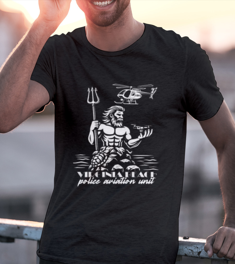 Brotallion Store Virginia Beach Pd Aviation Wflag T-Shirt